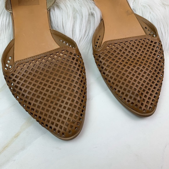 🔥4 for 25 Dolce Vita Brown & Gold Flats - Picture 3 of 7